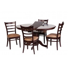 Jaguar 5 Piece Round Dining Setting with Extension